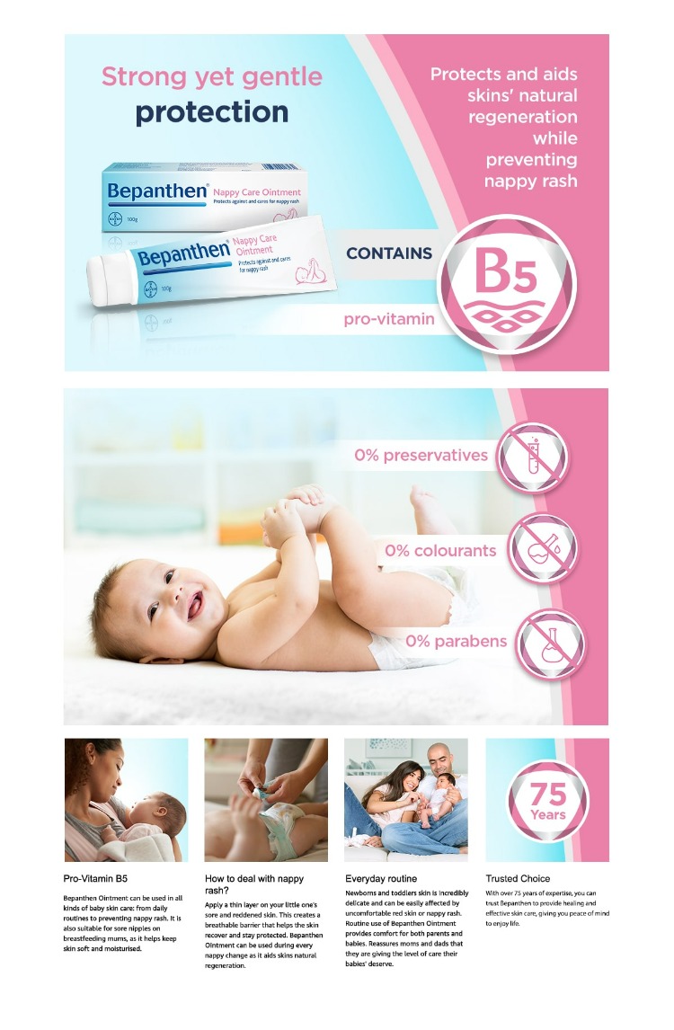 Bepanthen Protective Baby Ointment 100 Gm
