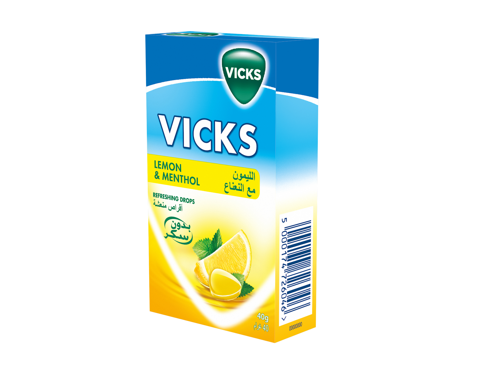 VICKS TD LEMON MENTHOL 40G