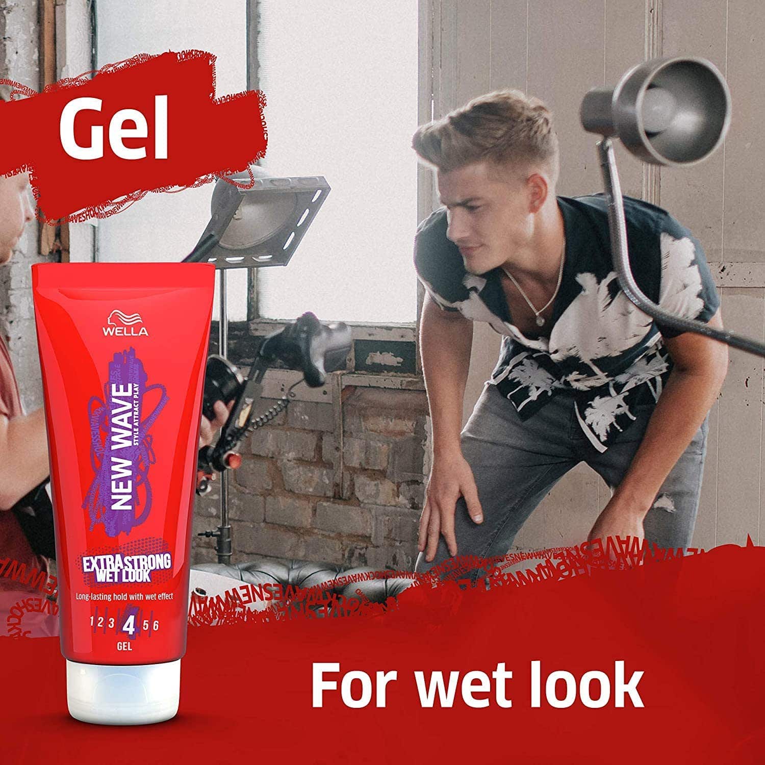 New Wave- Hair Gel- Strong Wet Look - 200 Ml