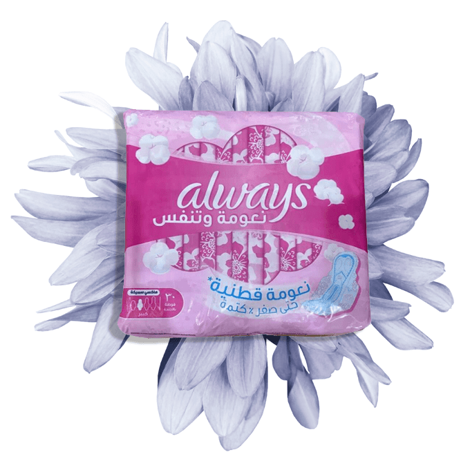 Always Sot And Fresh Cotton Pads Maxi And Thick With Wings -30 pads