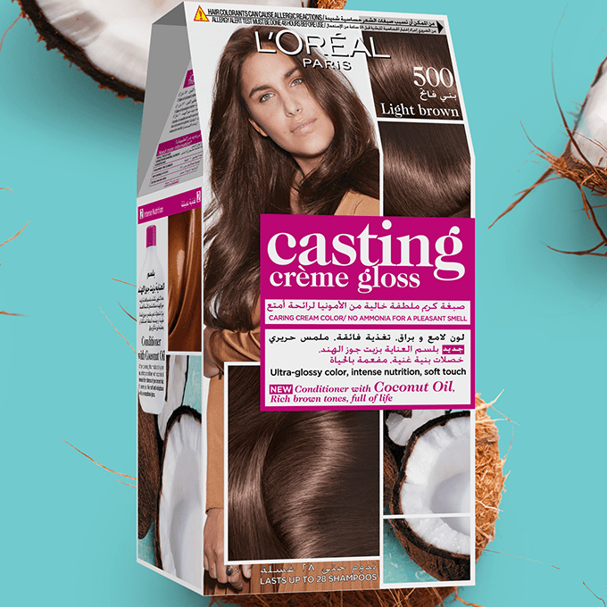 LOreal Paris Casting Creme Gloss Hair Color - 500 Light Brown