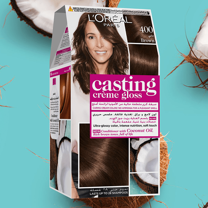 LOreal Paris Casting Creme Gloss Hair Color - 400 Brown