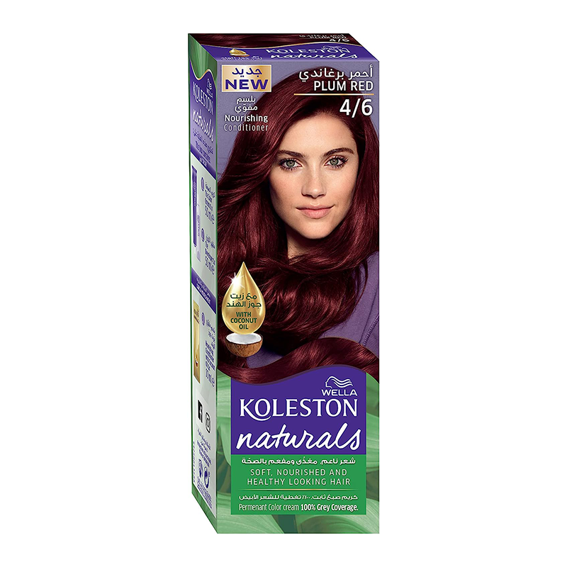 Koleston Natural Hair Color 4/6 Plum Red