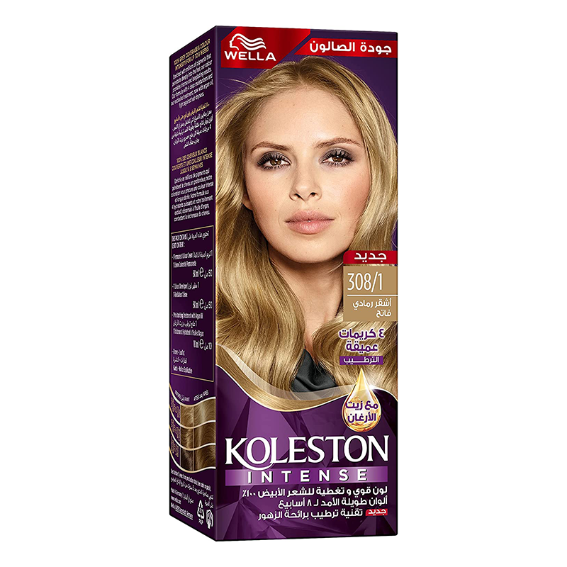Koleston Hair Color 308/1 Light Ash Blonde