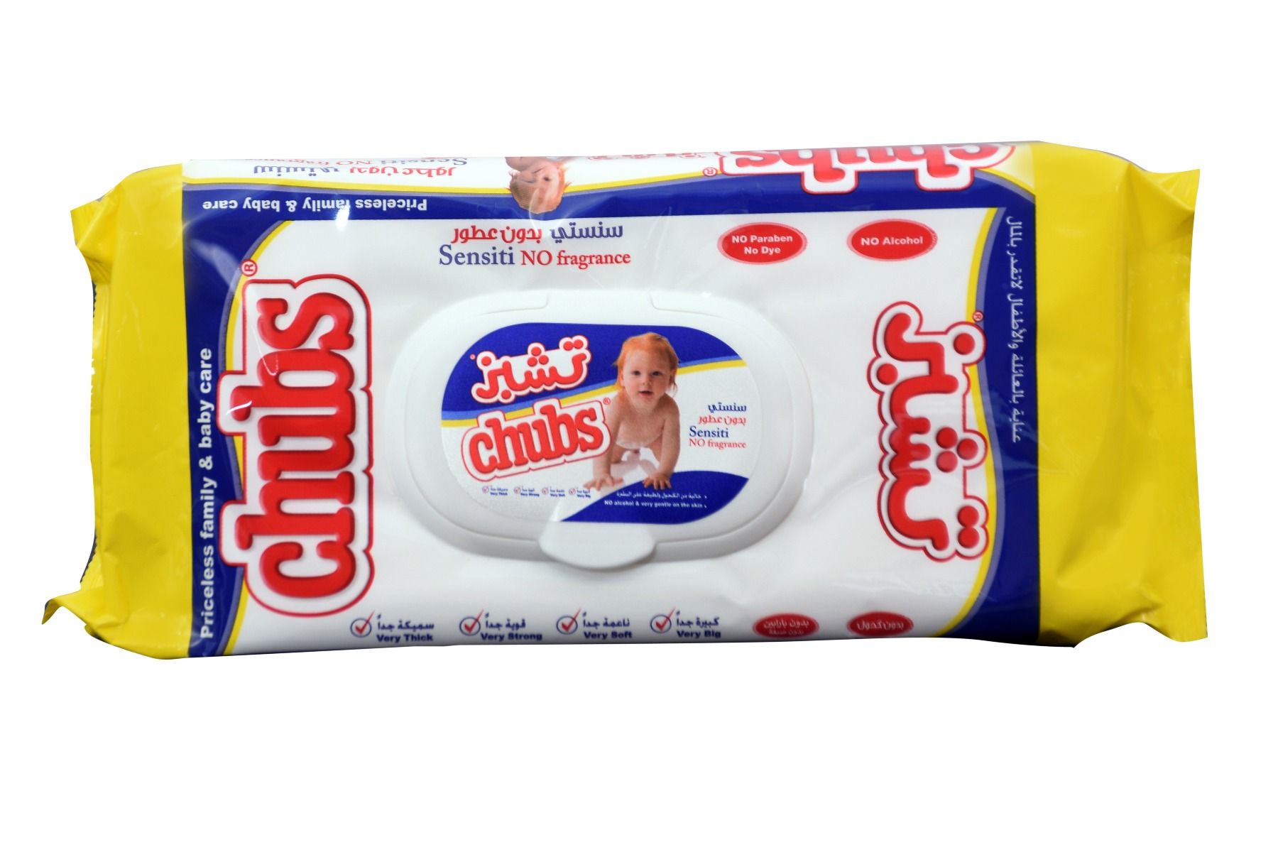 CHUBS BABY SENSIT.NOFRAGRANCE 4X40 WIPES
