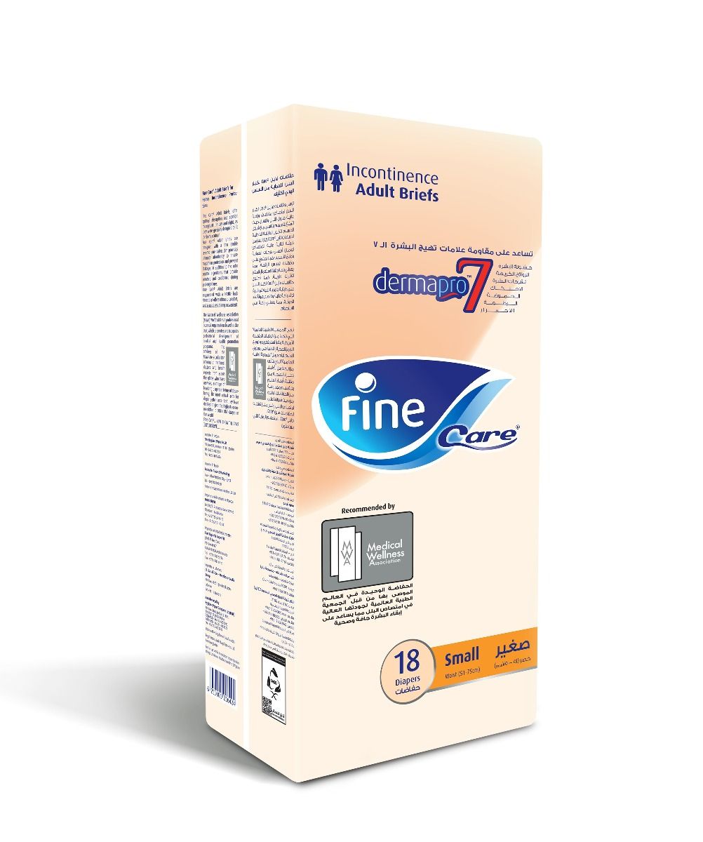 Fine Care Size Small Waist (51 - 75 Cm) Pack Of 18 Adult Diapers