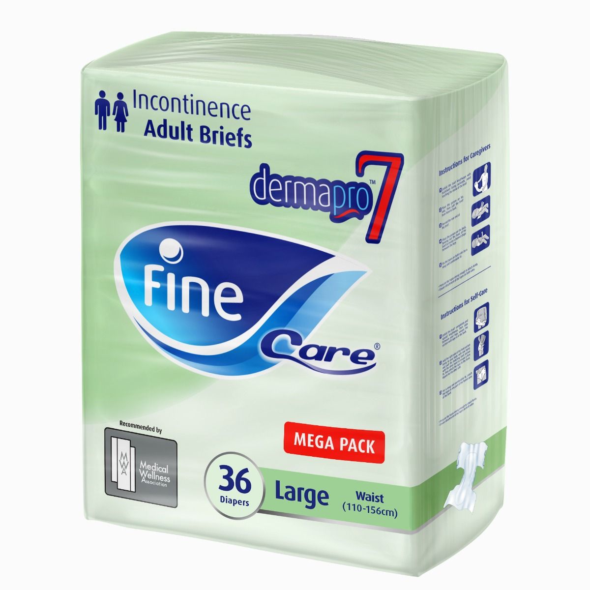 Fine Care Adult Diaper Large 36 Pcs