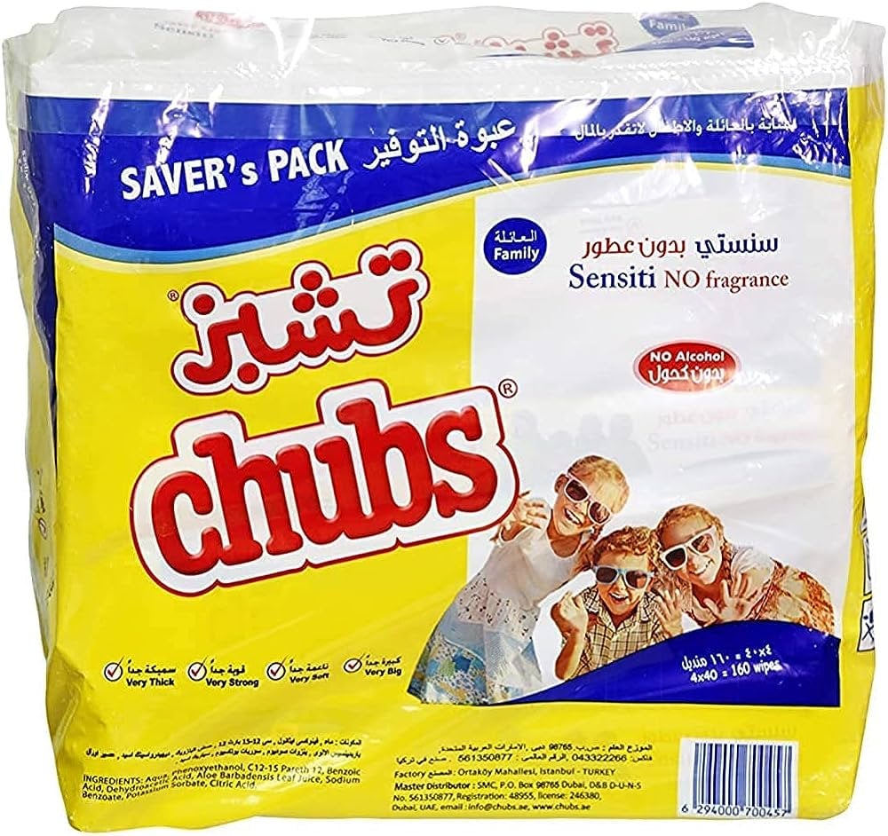 CHUBS 4X40s ANTI-BACTERIAL