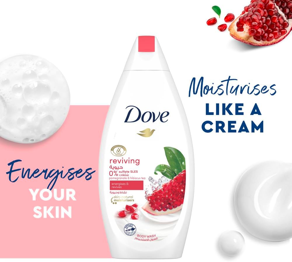 DOVE BODY WASH GO FRESH REVIVE POMEGRANATE 250ML