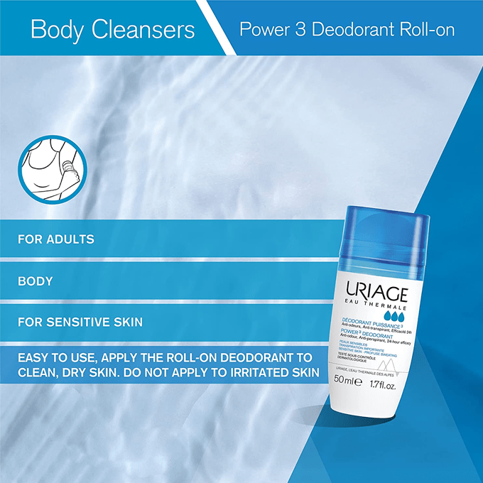 Uriage Deodorant Puissance Roll-On Heavy Sweating - 50ml