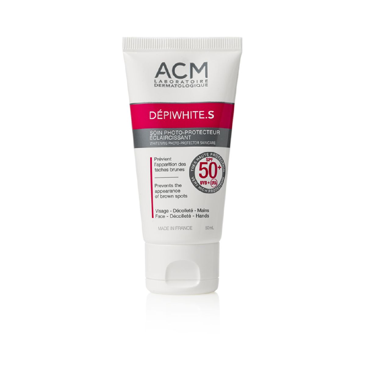 Acm, Depiwhite S, Whitening & Sun Protection Cream, Spf50+, For Brown Spots - 50 Ml