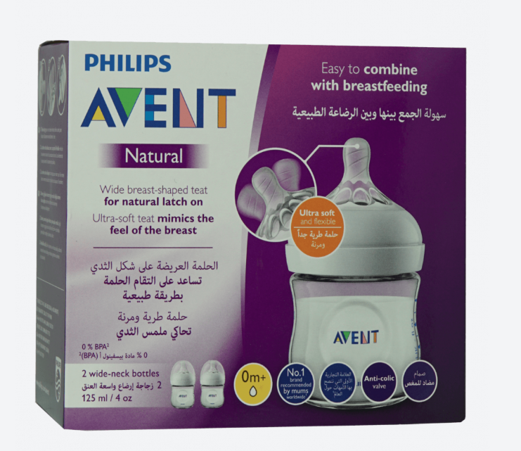 AVENT BOTTLE 125ML 2PCS 30/27