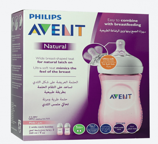 AVENT BOTTLE 260ML 34/27