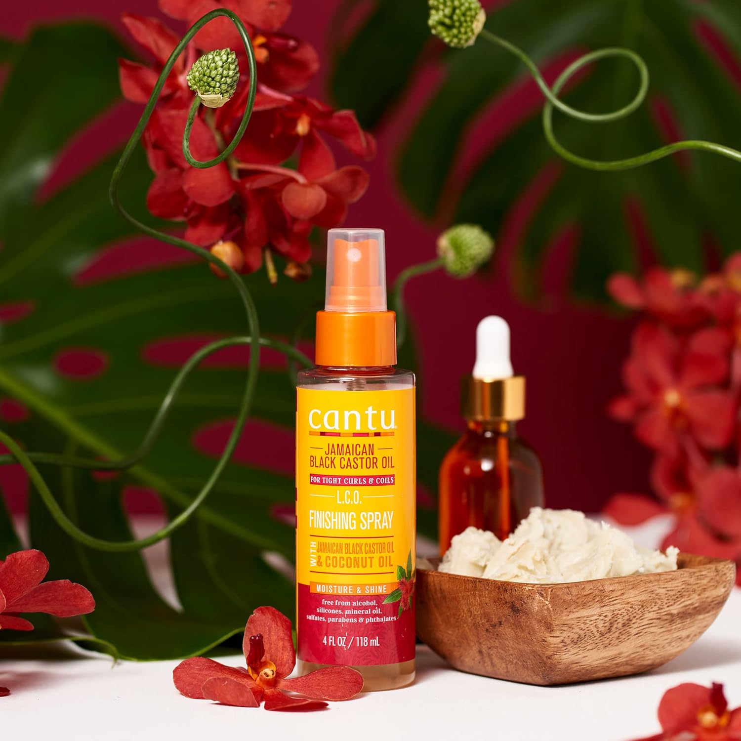 Cantu Jamaican Black Castrol Oil Finishing Spray with Coconut 118 ml