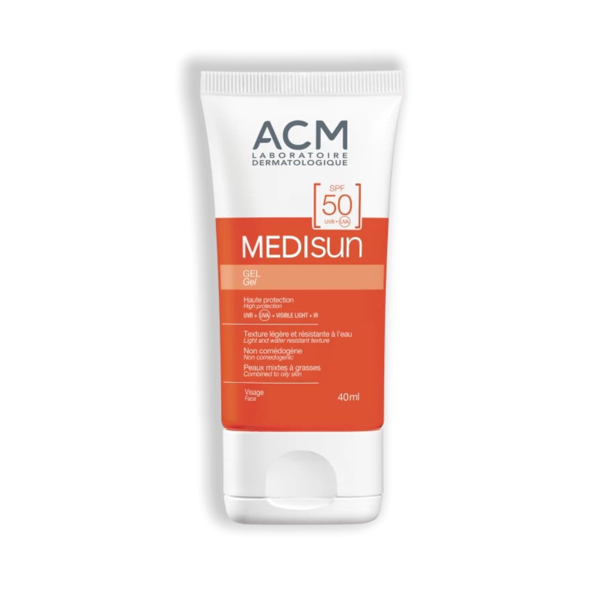 Acm, Medisun, Sunscreen, Gel, Spf 50+, For All Skin Types - 40 Ml