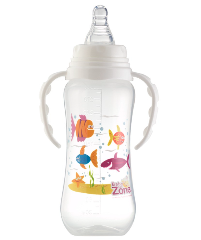 BABYCAREZONE MILK BOTTLE WITH TWO HAND 300ML (8529)