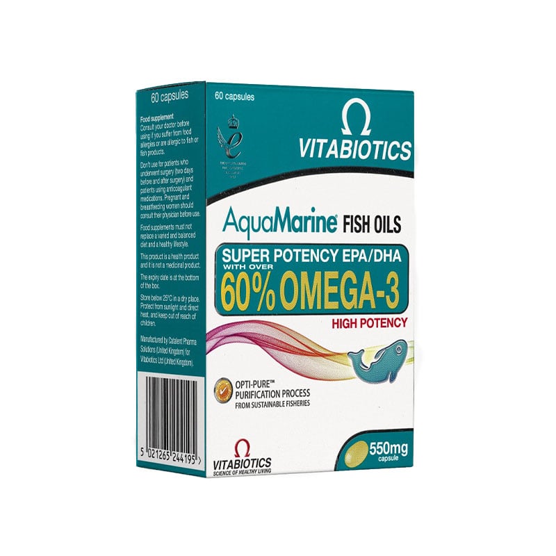 Aquamarine Omega-3 60 Capsules