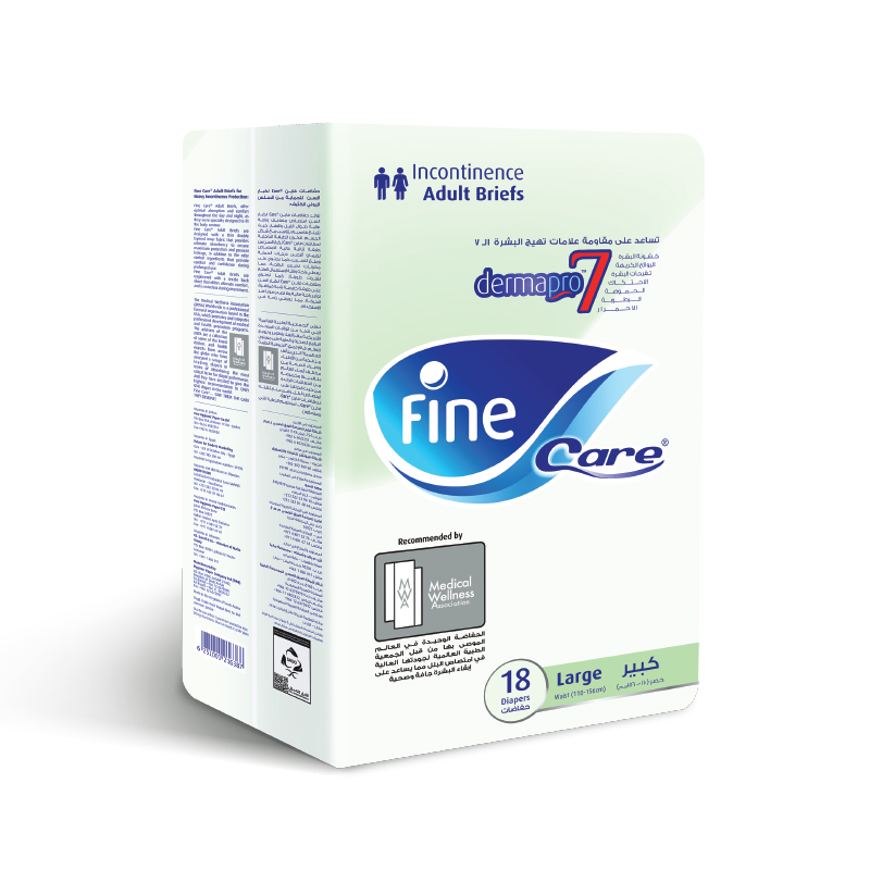 Fine Care, Adult Diaper, Large Size - 18 Pcs