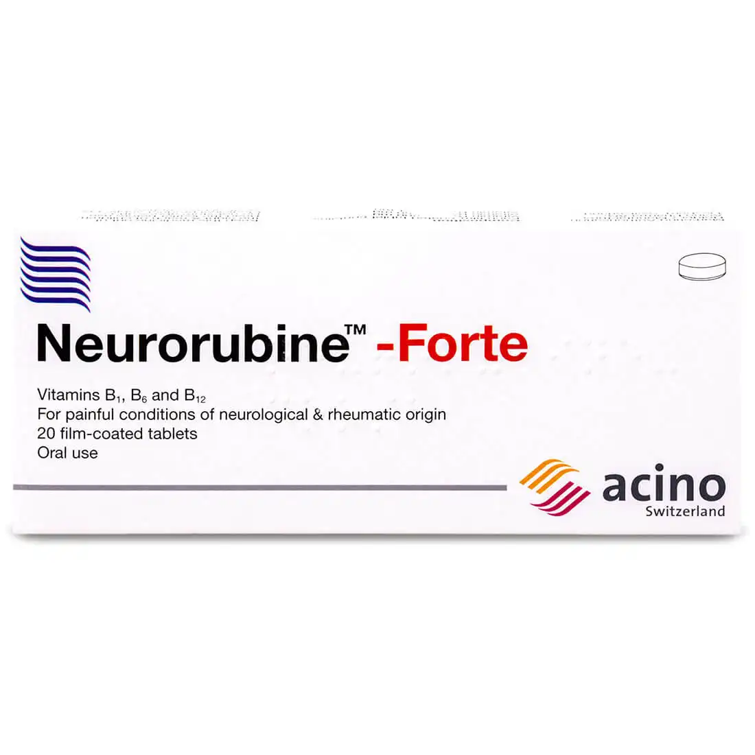 Neurorubine Forte, Vitamin B Supplement - 20 Tablets