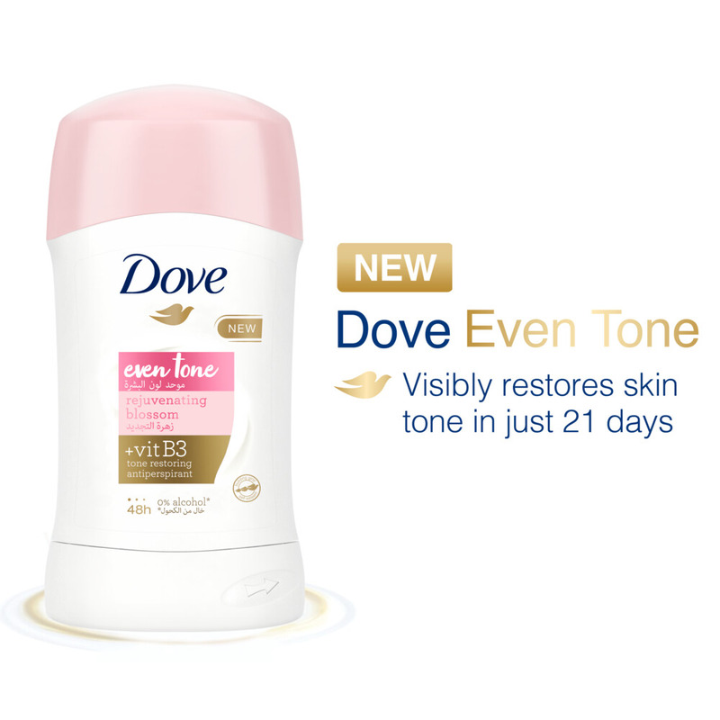 Dove Deodorant Stick Even Tone Rejuvenating Blossom For Women 40 Gm