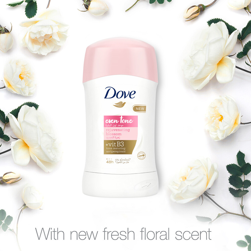 Dove Deodorant Stick Even Tone Rejuvenating Blossom For Women 40 Gm