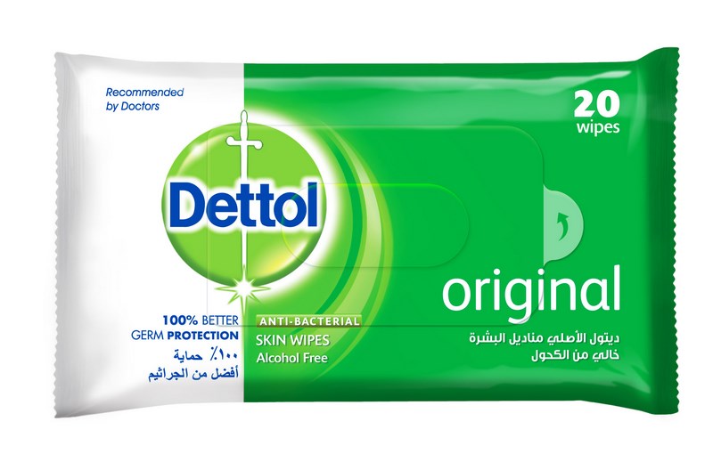 Dettol Anti Bacterial Skin Wipes 20 Wipes