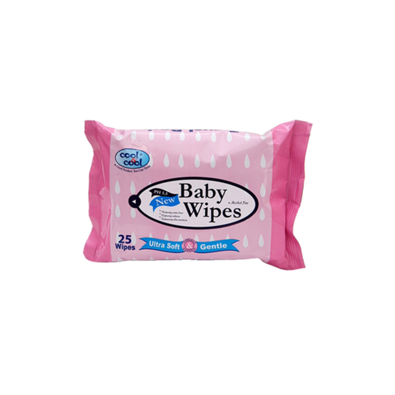 Cool&Cool Baby Wipes Travel Pk 25