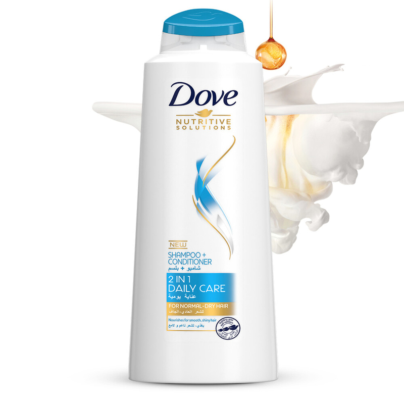 Dove Shampoo Daily Care 2 In1 600Ml